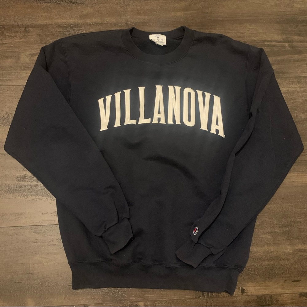 Champion Authentic Apparel Villanova University Crewneck Sweatshirt Medium Adult